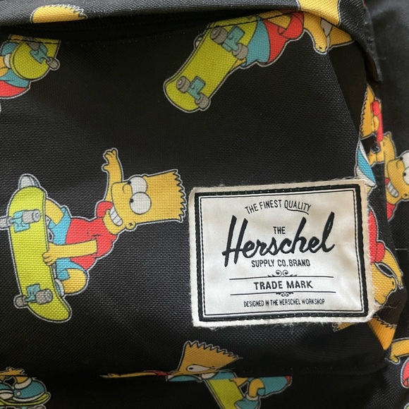 Herschel Black Bart Simpson Backpack - Picture 2 of 9